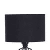 Summer Black Fabric Floor Lamp with Black Iron Base