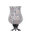Lana Multicolour Glass Floor Lamp with Black Iron Base