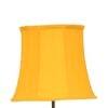 Kane Yellow Fabric Floor Lamp with Black Iron Base