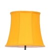 Houston Yellow Fabric Floor Lamp with Black Iron Base