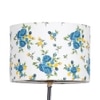 Larkin Multicolour Fabric Floor Lamp with Black Iron Base