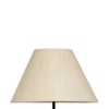 Taniesha Off White Fabric Floor Lamp with Black Iron Base