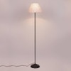 Sonya Multicolour Fabric Floor Lamp with Black Iron Base