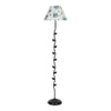 Teofila Multicolour Fabric Floor Lamp with Black Iron Base