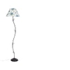 Pesina Multicolour Fabric Floor Lamp with Black Iron Base