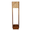 Lyon Beige Solid Wood Floor Lamp with Beige Solid Wood Base