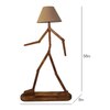 Moonwalker Beige Jute Floor Lamp with Beige Jute Base