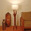 Vrikshya Beige Jute Floor Lamp with Beige Jute Base