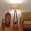 Brielle Beige Jute Floor Lamp with Beige Jute Base