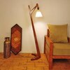 Druid Beige Jute Floor Lamp with Beige Jute Base