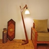 Druid Beige Jute Floor Lamp with Beige Jute Base