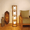 Florent Beige Jute Floor Lamp with Beige Jute Base