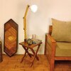 Regis Beige Jute Floor Lamp with Beige Jute Base
