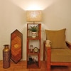Agnes Beige Jute Floor Lamp with Beige Jute Base