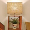 Agnes Beige Jute Floor Lamp with Beige Jute Base