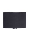 Forest Black Fabric Floor Lamp with Steel Steel Base
