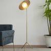 Millie Gold Floor Lamp With Gold Iron Base