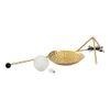 Millie Gold Floor Lamp With Gold Iron Base