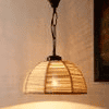 Keith Beige Bamboo Hanging Light