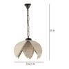 Sincere Beige Bamboo Hanging Light