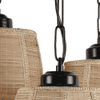 Colby Beige Bamboo Cluster Hanging Light