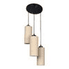 Matthias Beige Natural Fiber Cluster Hanging Light