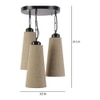 Gustavo Beige Natural Fiber Cluster Hanging Light