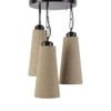 Gustavo Beige Natural Fiber Cluster Hanging Light