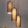 Milan Black Fabric Cluster Hanging Light