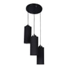 Milan Black Fabric Cluster Hanging Light