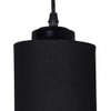 Milan Black Fabric Cluster Hanging Light