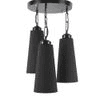 Ander Black Fabric Cluster Hanging Light