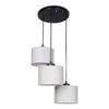 LuciaFALSE Grey Fabric Cluster Hanging Light