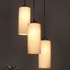 Gregory Grey Fabric Cluster Hanging Light