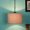 Drew Grey Fabric Hanging Light