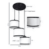 Harvey Multicolour Fabric Cluster Hanging Light