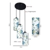 Quinn Multicolour Fabric Cluster Hanging Light