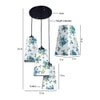 Forrest Multicolour Fabric Cluster Hanging Light