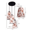 Alonzo Multicolour Fabric Cluster Hanging Light