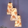 Alonzo Multicolour Fabric Cluster Hanging Light