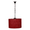 Callen Maroon Natural Fiber Hanging Light