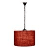 Callen Maroon Natural Fiber Hanging Light