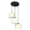 Trevor Off White Fabric Cluster Hanging Light