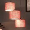 Troy Pink Natural Fiber Cluster Hanging Light