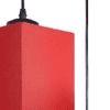 Alijah Red Fabric Cluster Hanging Light