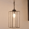 Rayan Black Metal Hanging Light