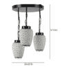 Tatum Multicolour Glass Cluster Hanging Light