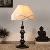 Katie Vintage off-white Shade Table lamp with Iron Base