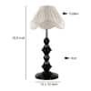 Katie Vintage off-white Shade Table lamp with Iron Base