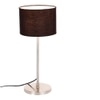 Jones Black Fabric Shade Table Lamp with Steel Steel Base